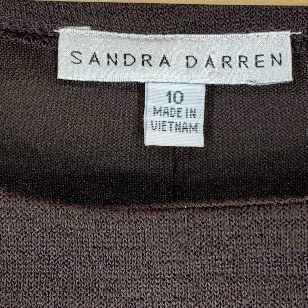 Sandra Darren~NWT~Women's Retro Geometric‎ Print Knit Sweater Midi Dress~Sz 10 - Picture 13 of 15